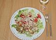 Spargel - Erdbeersalat mit Fischfilet