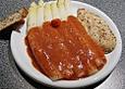 Spargel auf R&auml;ucherlachs mit Himbeerdressing