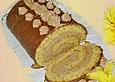 Haselnuss - Roulade mit Nougatcreme