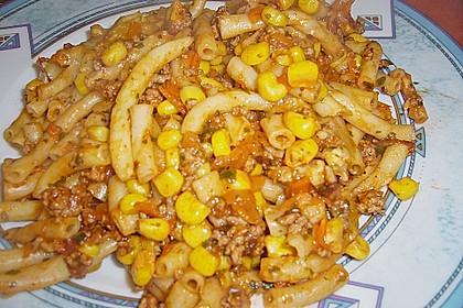 Spaghetti - Auflauf mit Gemüse - Bolognese 4