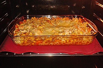 Spaghetti - Auflauf mit Gemüse - Bolognese 2