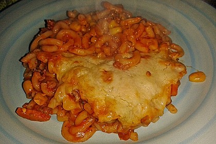 Spaghetti - Auflauf mit Gemüse - Bolognese