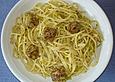 Linguine im Lauchrahm mit Hackfleischb&auml;llchen