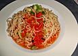 Spaghetti mit frischer Tomatensauce