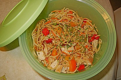 Asiatischer Spaghettisalat 2