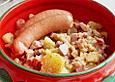 Warmer Kartoffelsalat mit Speck und Zwiebeln