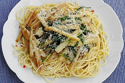 Spargel mit Limetten - Rucola - Pasta 4