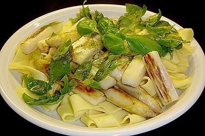 Spargel mit Limetten - Rucola - Pasta 1