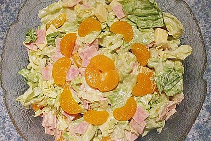 Eisbergsalat mit Curry - Dressing