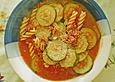 Ratatouillesuppe mit Pasta