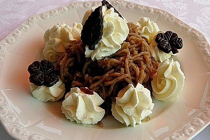 Vermicelles - leckeres Kastaniendessert 2