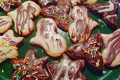 Bunte Weihnachtskekse