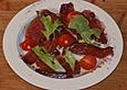 Carpaccio von der Entenbrust