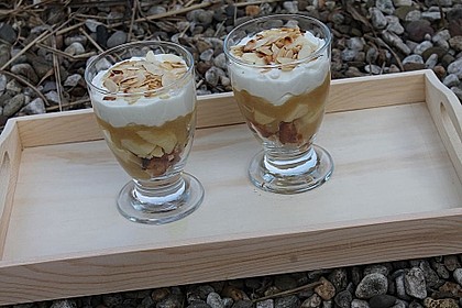 Geschichtete Apfel - Marzipan - Creme 2