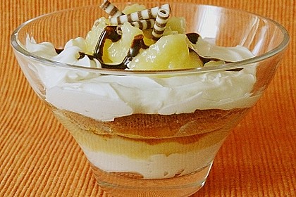 Geschichtete Apfel - Marzipan - Creme 1