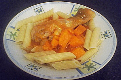 Yvonnes Batatentopf mit H&auml;hnchenschenkel