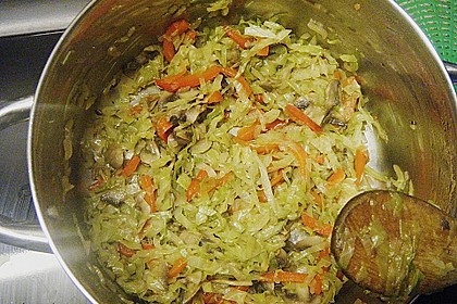 Spitzkohl - Nudelpfanne 9