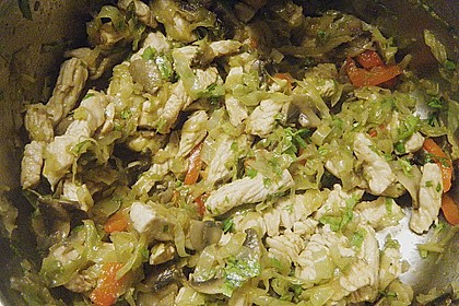 Spitzkohl - Nudelpfanne 10