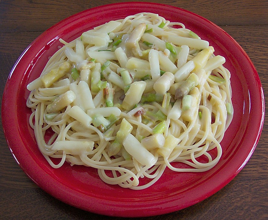 Spaghetti mit Zitronensoße und Spargel (Rezept mit Bild) | Chefkoch.de