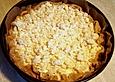 Apfel - K&auml;se - Kokosstreuselkuchen