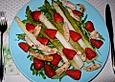 Rucola - Spargel - Salat mit Erdbeeren