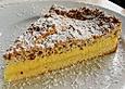 Quarkkuchen mit Walnuss - Schaum