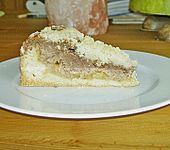 Schoko - Apfel - Nusskuchen mit feinen Streuseln (Bild)