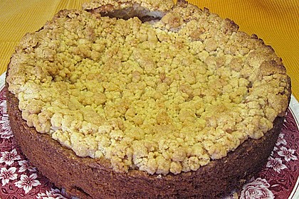 Birnen - K&auml;sekuchen mit Steuseln 3
