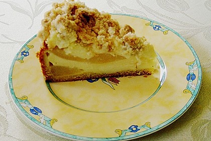 Birnen - K&auml;sekuchen mit Steuseln 5