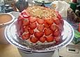 Frankfurter Kranz mit Erdbeeren