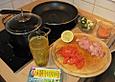 H&auml;hnchenpfanne mit Linsen und Lauch