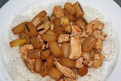H&auml;hnchen - Spargel - Pfanne