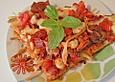 Bunte Spaghetti - Pizza
