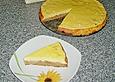 Vollkorn - Rhabarberkuchen mit Topfenhaube
