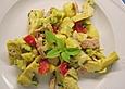 Kartoffelsalat mit Artischocken und Avocado