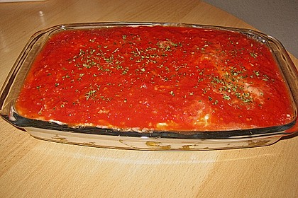 Mediterranes gebackenes Gemüse mit Joghurt - Tomatensauce 27