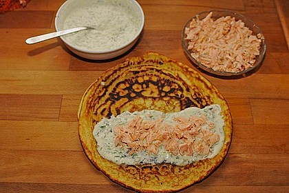 Lachs - Pfannkuchen 11