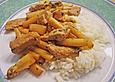 Gebratener Spargel mit Schweinefleisch
