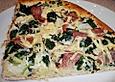 Spinat - Schinken - Pizza
