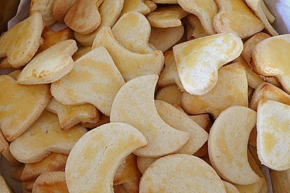 Butterpl&auml;tzchen mit gekochtem Eigelb
