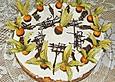 Eierlik&ouml;r - Physalis Torte