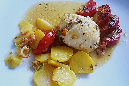 Gef&uuml;lltes Schollenfilet auf Kartoffel - Gratin 6
