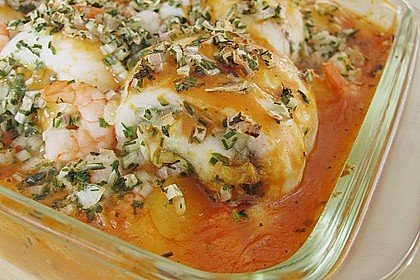 Gef&uuml;lltes Schollenfilet auf Kartoffel - Gratin 13