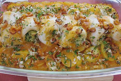 Gef&uuml;lltes Schollenfilet auf Kartoffel - Gratin 2