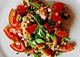 Petersilien - Tomaten - Salat auf Taboul&eacute; - Art