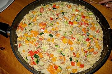 Halloween - Pfanne mit Kürbis