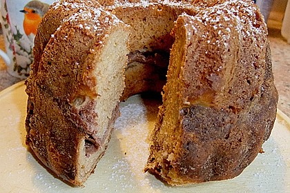 Quark - Bananen - Marmor - Gugelhupf 19