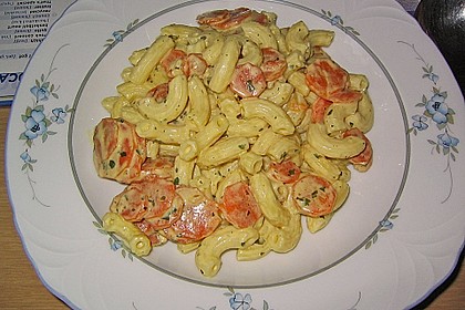 Creme - Karotten auf Pasta 1