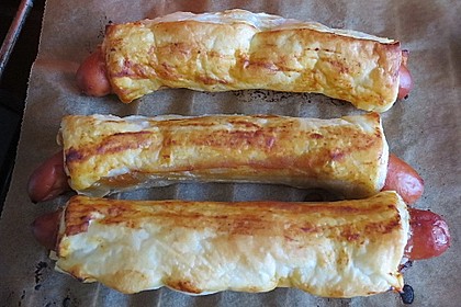 Würstchen im Blätterteig 5