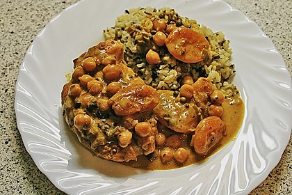 H&auml;hnchenbrust in Aprikosen - Curry - Sauce 2